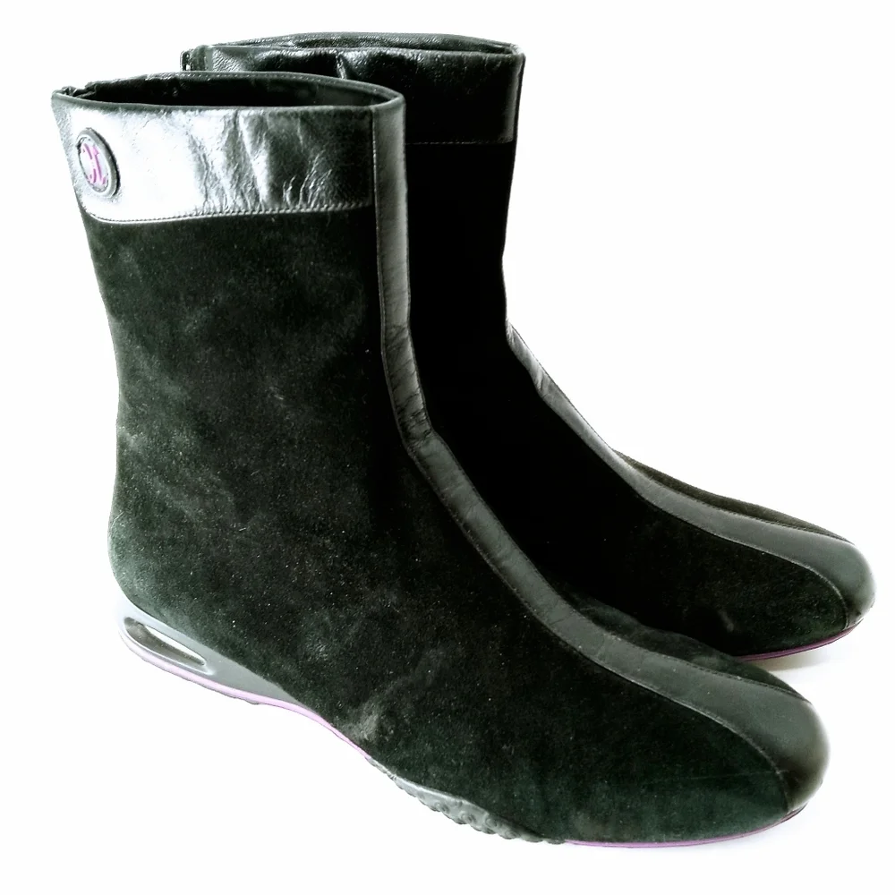 Cole Haan‎ Nike Air Beau Suede Ankle Boots